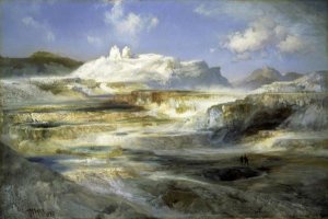 Thomas Moran - Jupiter Terrace, Yellowstone