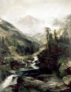 Thomas Moran - Mountain of The Holy Cross, Colorado