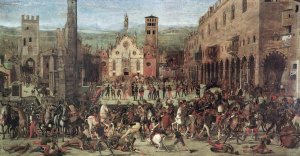 Domenico Morone - Expulsion of The Bonacolsi