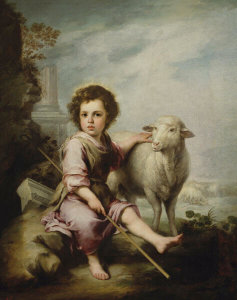 Bartolome Esteban Murillo - Christ Child As Shepherd