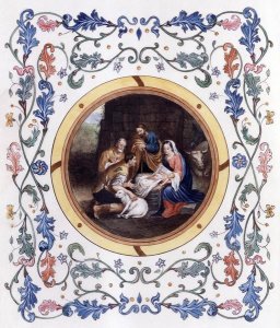 Bartolome Esteban Murillo - Nativity With Illuminated Border