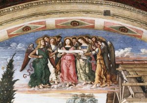 Bernardino Pintoricchio - Adoration of The Shepherds - Detail