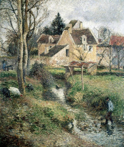 Camille Pissarro - Stream at Osny