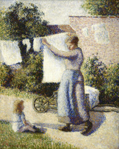 Camille Pissarro - Woman Hanging Laundry