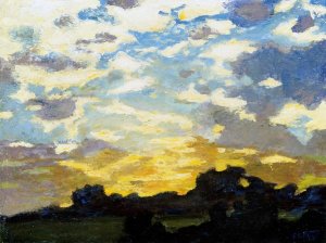 Edward Henry Potthast - Golden Sunset