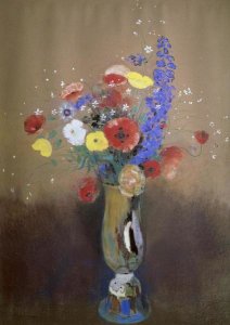 Odilon Redon - Vase of Flowers from a Field