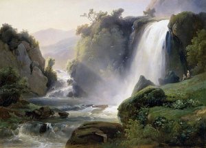 Jean Charles Joseph Remond - Tivoli Waterfall