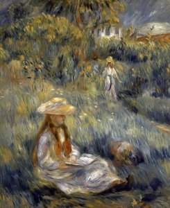 Pierre-Auguste Renoir - Garden at Mezy: Mademoiselle Manet