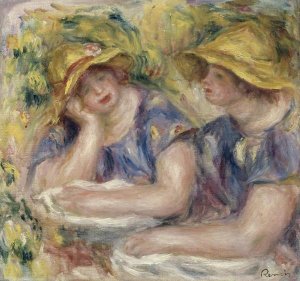 Pierre-Auguste Renoir - Two Women in Blue Blouses