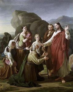 Martinus Christian Wedseltoft Rorbye - Christ Healing The Blind