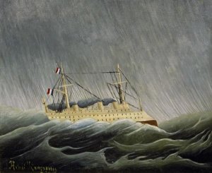 Henri Rousseau - The Ship in the Storm