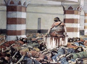 James Tissot - Abimelech Slays His Seventy Brethren