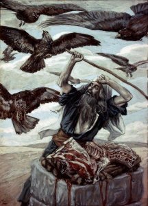 James Tissot - Abraham Guarding His Sacrifice