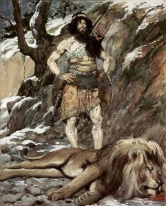 James Tissot - Benaiah, Who Slew The Lion