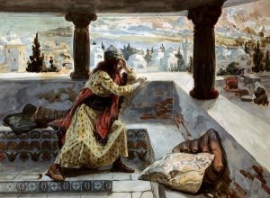 James Tissot - David Sees Bath-Sheba Bathing