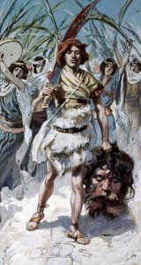 James Tissot - David Takes The Head of Goliath To Jerusalem