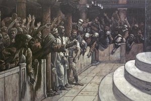 James Tissot - False Witness Before Caiaphas