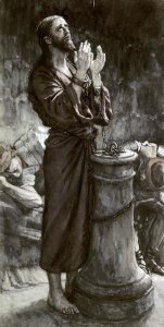 James Tissot - Friday Morning: Jesus In Prison