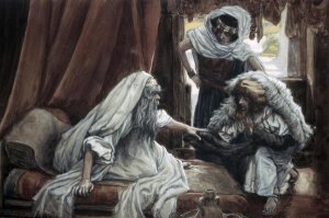 James Tissot - Jacob Deceives Isaac