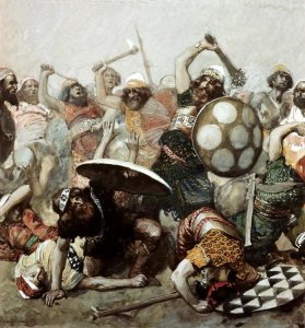 James Tissot - Joshua Destroys The Giants