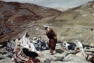 James Tissot - Lawyer Standing Up and Tempting Jesus