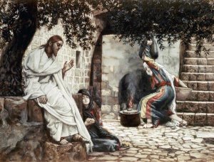 James Tissot - Magdalene at The Feet of Jesus