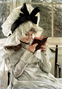 James Tissot - Reading a Book