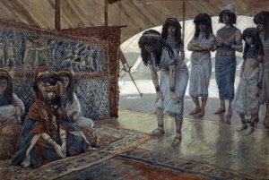 James Tissot - Sarah (Sarai) Is Taken To Pharaoh's Palace