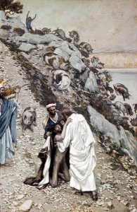 James Tissot - Swine Driven Into The Sea