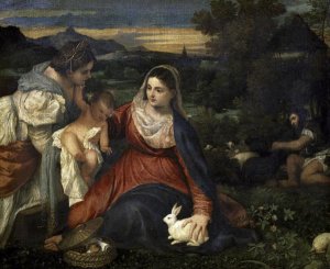 Titian - Virgin and Child With Saint Catherine