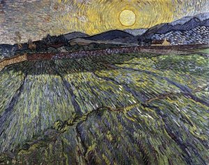 Vincent Van Gogh - Enclosed Field with Rising Sun, Saint-Remy