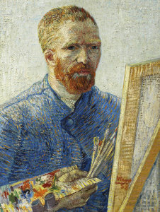 Vincent Van Gogh - Self Portrait in Front of Easel