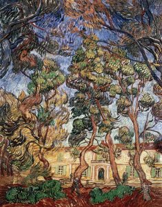 Vincent Van Gogh - Trees in the Garden of Saint-Paul Hospital