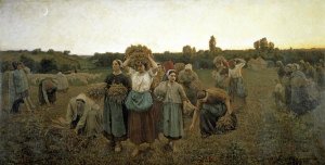 Jules Adolphe Breton - The Recall of the Gleaners