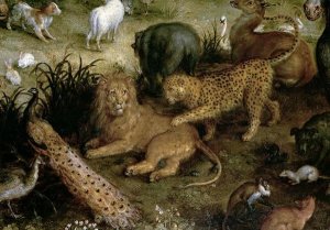 Jan Brueghel the Elder - The Land of Paradise (Detail)