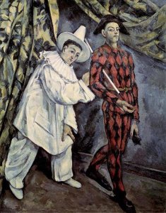Paul Cezanne - Pierrot and Harlequin (Mardi Gras), 1888