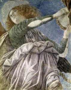 Melozzo Da Forli - Music-making Angel with Tambourine