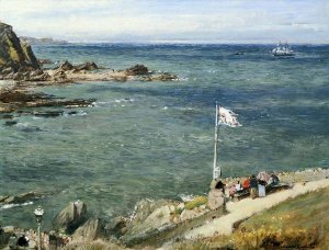 Albert Goodwin - The Bristol Channel from Ilfracombe