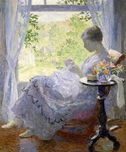 Gari Melchers - Young Woman Sewing