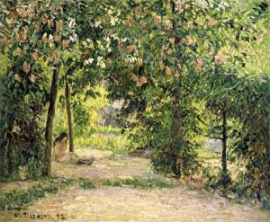 Camille Pissarro - The Garden in Springtime at Eragny