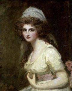 George Romney - Lady Hamilton in a White Turban