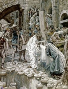 James Tissot - A Holy Woman Wipes the Face of Jesus