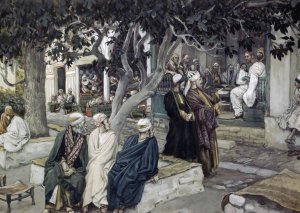 James Tissot - Jesus has Supper with Matthew