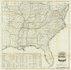 Asher and Company - The United States Historical War Map, 1862