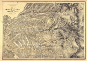 California Geological Survey - Sierra Nevada adjacent to the Yosemite Valley, 1869