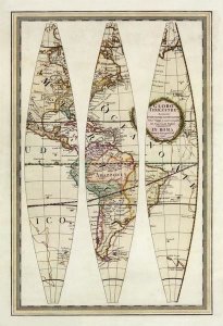 Giovanni Maria Cassini - Globo Terrestre I, 1792