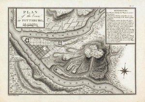 George Henri Victor Collot - Plan of the Town of Pittsburg, Pennsylvania, 1796