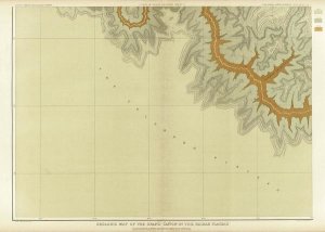 Clarence E. Dutton - Grand Canyon - Geologic Map of The Southern Part of The Kaibab Plateau (Part III. South-Western Sheet), 1882