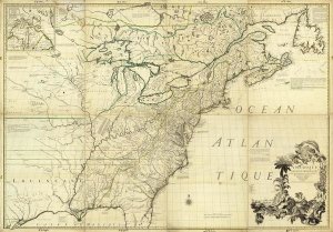 John Mitchell - Amerique Septentrionale, 1756