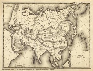 Samuel Augustus Mitchell - Map of Asia, 1839